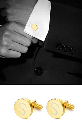 Boutons de manchette - Plaqué or jaune