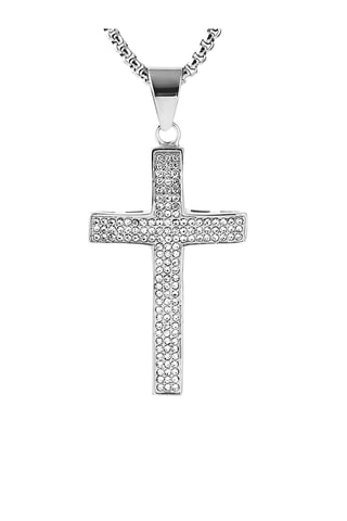 Collier - Plaqué or blanc