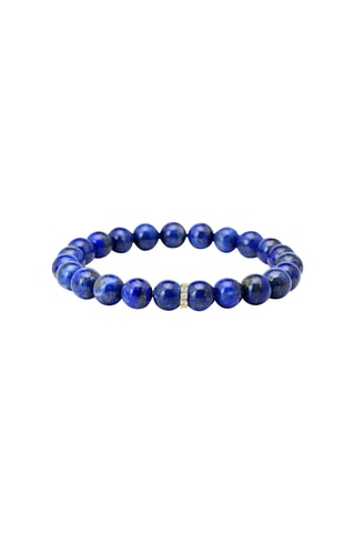Bracelet - Plaqué or jaune et lapis-lazuli