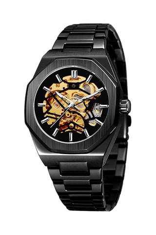 Montre automatique en acier - Noir