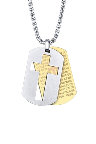 Collier - Plaqué or jaune et plaqué or blanc