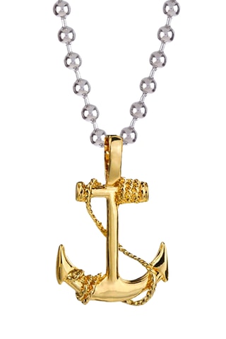 Collier - Plaqué or jaune et plaqué or blanc