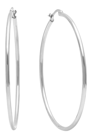 Créoles - Plaqué or blanc