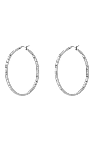 Créoles - Plaqué or blanc