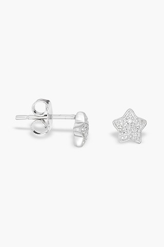 Boucles d'oreilles Lil'Star  -  Or blanc et diamants