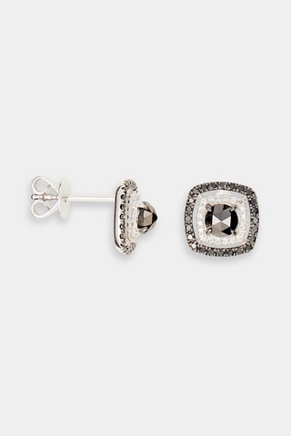 Puces Kataline - Or blanc et diamants