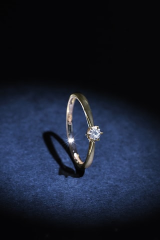 Solitaire Envoûtant - Or jaune et diamant