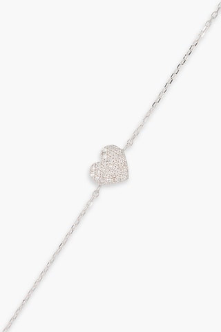 Bracelet Cœur - Or blanc