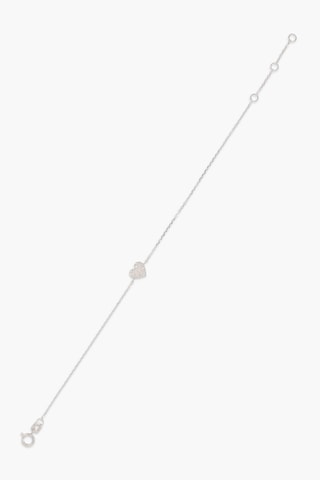 Bracelet Cœur - Or blanc