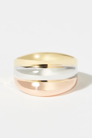 Bague Trianon - Or jaune, or rose et or blanc