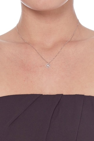 Pendentif Fraîcheur -  Or blanc et diamants