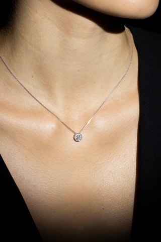 Pendentif Mon précieux - Or blanc et diamants