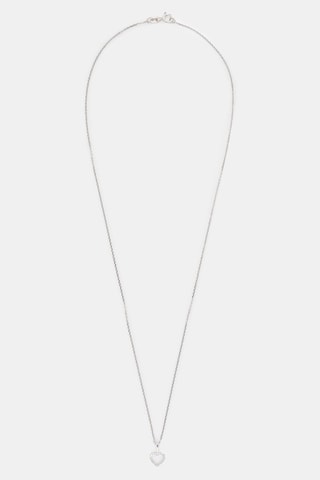Pendentif Mini cœur - Or blanc et diamants
