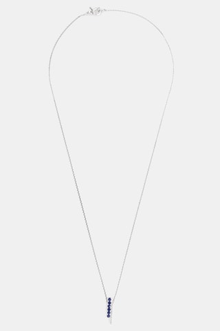 Pendentif Luija - Or blanc, diamants et saphirs