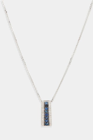 Pendentif Lucrezia - Or blanc, diamants et saphirs