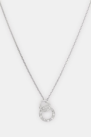 Pendentif Etreinte - Or blanc et diamants 