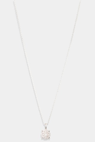 Pendentif Œillets - Or blanc et diamants