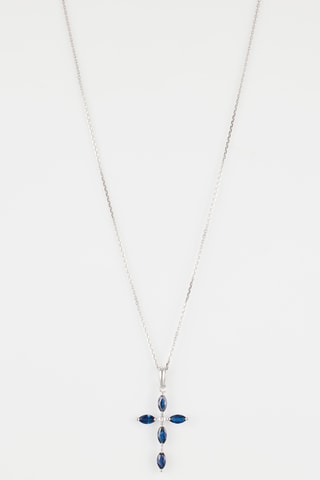 Pendentif Antonelle - Or blanc, diamants et saphirs