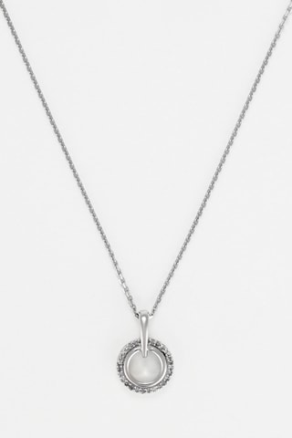 Pendentif Tracy - Or blanc et diamants