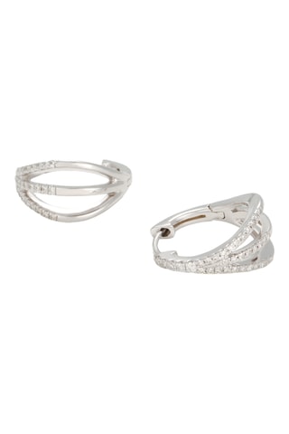 Créoles Yui - Or blanc et diamants