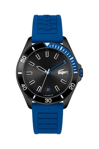Silicone Quartz Horloge - Blauw en Zwart