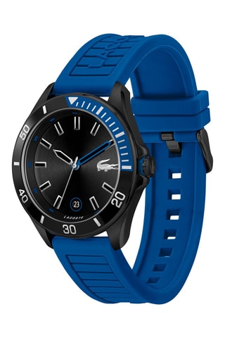 Silicone Quartz Horloge - Blauw en Zwart