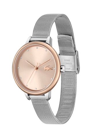 Stalen Quartz Horloge Cannes - Zilverkleurig en Roségoudkleurig