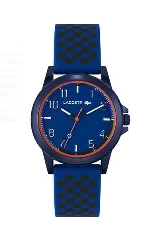 Silicone Quartz Horloge Rider - Chronograaf - Zwart en Blauw
