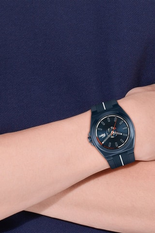 Silicone Quartz Horloge - Marineblauw