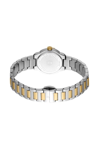 Stalen Quartz Horloge Eclisse - Zilverkleurig en Goudkleurig