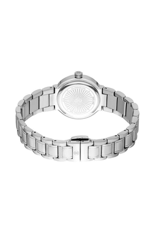Stalen Quartz Horloge Graziosa - Zilverkleurig en turquoise