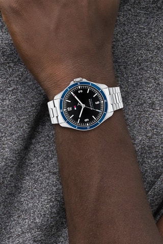 Stalen Quartz Horloge Zwart