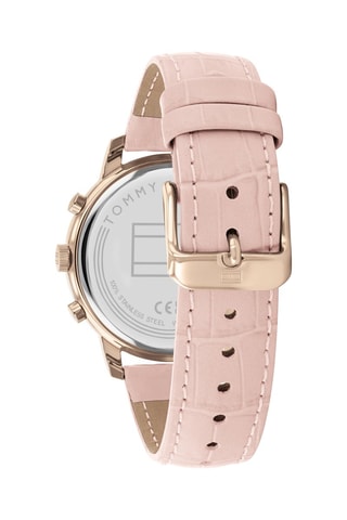 Leren Quartz Horloge Chronograaf - Roze en Roségoudkleurig