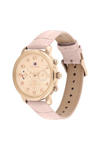 Leren Quartz Horloge Chronograaf - Roze en Roségoudkleurig