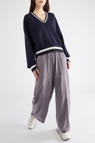 Pull - Bleu marine et blanc