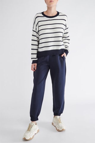 Pull - Blanc et bleu marine