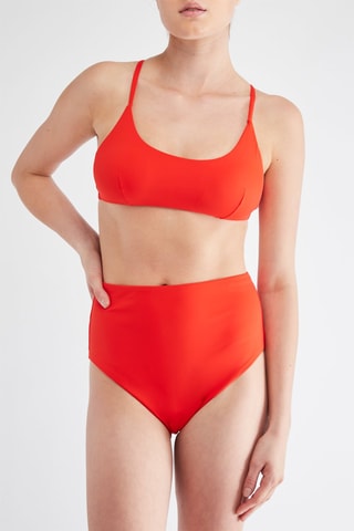Bas de maillot taille haute - Orange