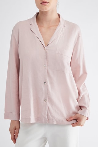 Chemise de pyjama en lin - Rose