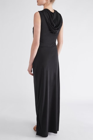 Robe longue à capuche - Noir