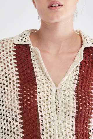 Chemisier - Marron et beige