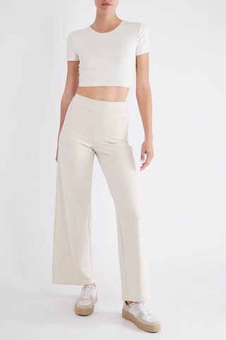 Pantalon regular - Blanc