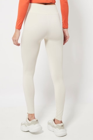 Legging taille haute Ecru