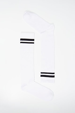 3 paires de chaussettes hautes - Blanc