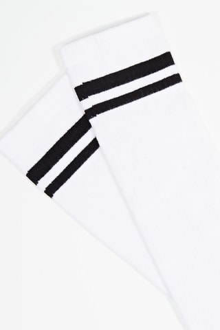 3 paires de chaussettes hautes - Blanc