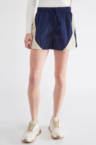 Short - Bleu marine et beige