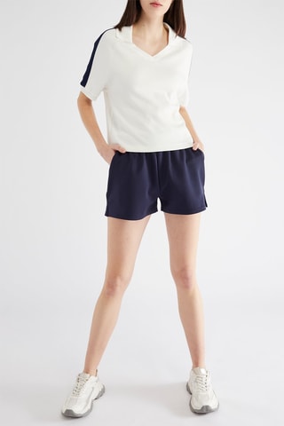 Short taille haute - Bleu marine