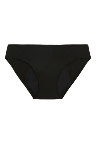 Culotte menstruelle - Flux moyen - Noir