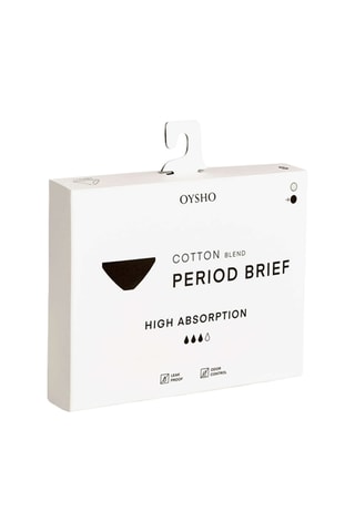 Culotte menstruelle - Flux moyen - Noir