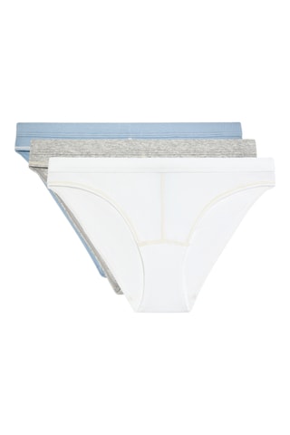 3 culottes- Blanc et gris