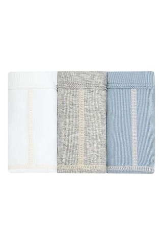 3 culottes- Blanc et gris